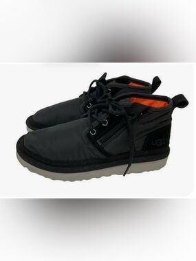 UGG Black Chukka Boots UGG Neumel Zip MLT Black Nylon Boots Urban Outfitters